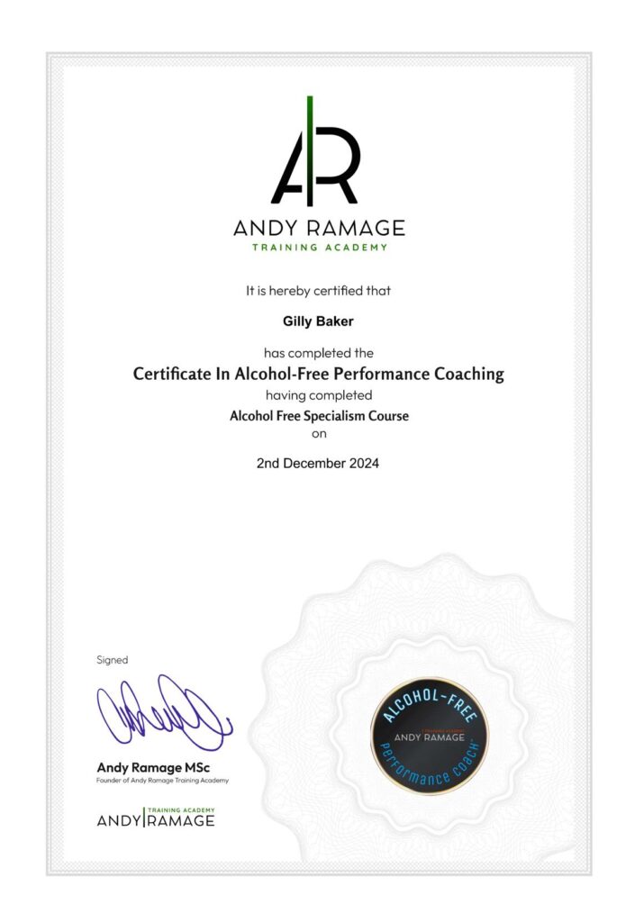 Certificate In Alcohol-Free Performance Coaching