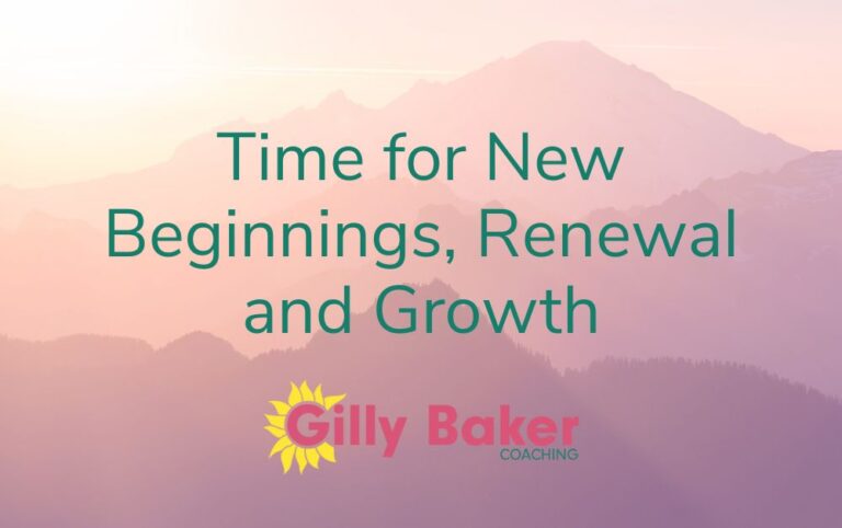 Time for New Beginnings Renewal and Growth