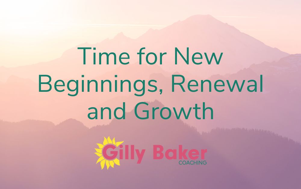 Time for New Beginnings Renewal and Growth